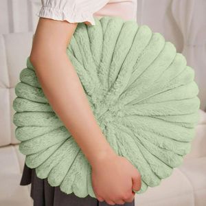 35cm Pumpkin Shaped Throw Pillow- Light Green