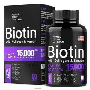 Premium Biotin & Collagen Collagen And Keratin For Hair Growth And Skin - Black