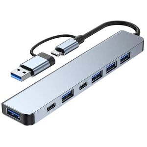 Computer Multifunctional Docking Station USB Hub Extender 7 In 1-
