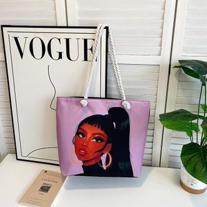 Fashion Ladies Tote Handbag - Multicolor