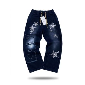 Jeans Manfinity Spider Web grographic Sweatpants