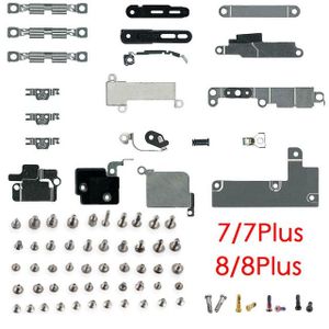 complete Small Metal Internal Bracket Kits + Full Set Screws For 7 7 Plus 8 8 Plus mobile phone parts-For iPhone 8Plus_black