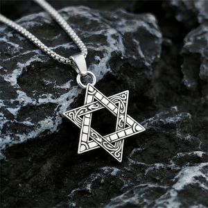 ASCENT Vintage Star Pendant Necklace - Unisex Silver Jewelry for Men & Women