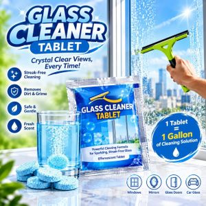 Miztabryn 10pcs Glass Door Window Cleaning Tablets