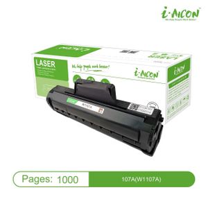 i-AICON Compatible Black Laser Toner Cartridge for HP 107A (W1107A) Printers
