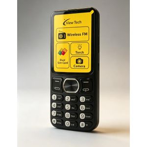 Oem Feature Phone Viewtech VT-E350 Dual SIM – 2.0" Screen, Wireless FM Radio, Camera, Music Player – Black