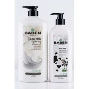  2 In 1 Baben Cow Milk Shower Gel & Body Lotion Set