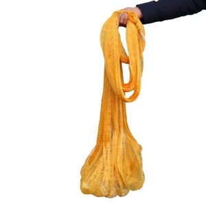 Hand Cast Net Monofilament Foldable Single Knot Nylon Half Finger Mesh 4.5m Depth Fishing Net