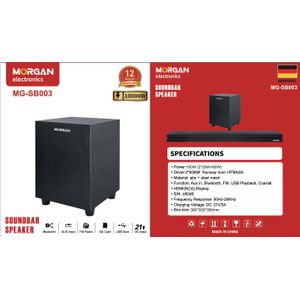 Morgan Quality Sound bar speakers