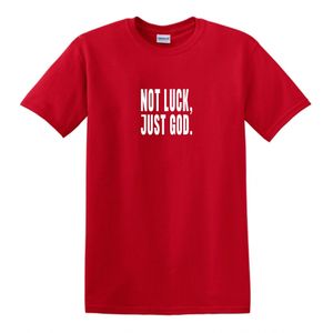 Not Luck , Just God T-shirt - Red