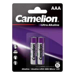 Camelion Ultra Alkaline AAA 2 Pack X 12 (LR03-BP2UT)