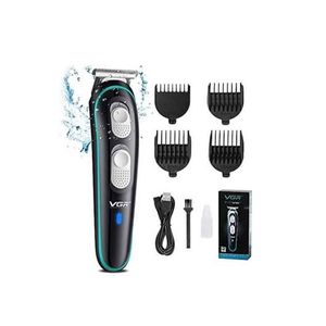 5W USB Rechargeable Professional Hair Trimmer with LED Indicator, Corded & Cordless Use, 120-Minute Use & 4 Combs - Blue