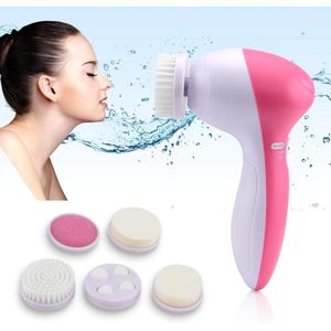 SIKITUT 5 in 1 Electric Facial Cleansing Brush Spa Skin Massager