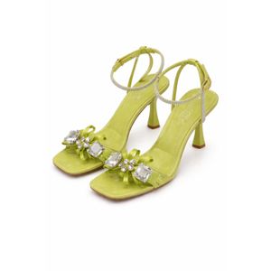 Lilas Greenish crystal ladies heel 