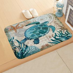 GALUIN Marine creature printed floor mat/carpet 120*160