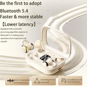 True Wireless Bluetooth Earphones - OWS Clip-on Ear-hook Style Sports Headphones with Ultra-Long Battery Life