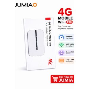 4G Mobile WiFi Pro Router 150Mbps – Portable Hotspot, WiFi 2.4GHz, Multi-Device Support Ghana