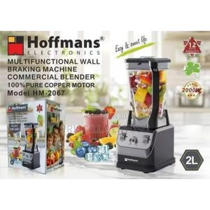 Hoffmans 2L Smart Commercial Blender 2000W High Performance Ice Crusher 