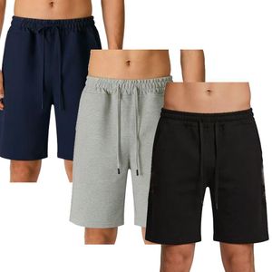 VEOUNDK Men's Casual Shorts (3 pieces) - Black/Grey/Blue