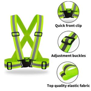 A Design Reflective Pros Sport Vest for Outdoor Sporting - Green