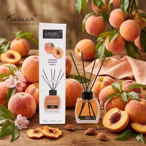 AIRBRC Luxury Peach Reed Diffuser –  120ml Aromatic Home Fragrance 