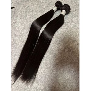 Ella Bone Straight Non-Human Hair Bundles Straight Hair 3 Bundles-30 inches