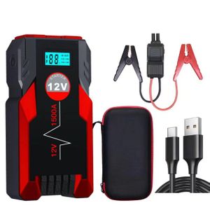  Car Jump Starter with Smart Clamps , Portable 3-in-1 Emergency Power Bank for Vehicles