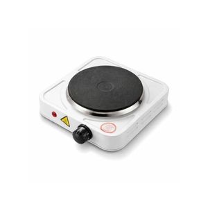 1500W Travel Electric Single Mini Stove Cooker Hot Plate Single Burner Cookware For Apartment Travel Cooking Heating (L25.5 x W25.5 x H6.5)cm / (L10 x W10 x H2.6)inch - White