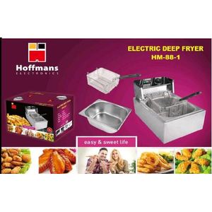 Hoffmans Commercial 6 Liter Electric Deep Fryer Hm 88-1 - Silver
