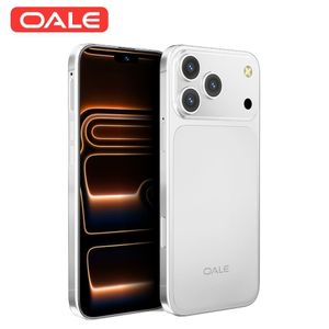 Oale 17 Pro Max Android 15 Smartphone 6.85" HD+, 6+64GB 128GB Expansion, 5750mAh Battery Phone, 13+20MP Camera, 4G Dual SIM, Side Fingerprint-Silver