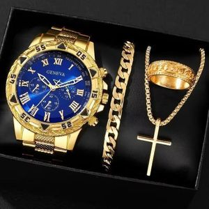New Model High-end Watch + Bracelet Dating Party Atmospheric watch Silver