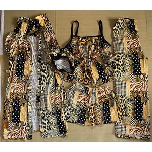 5in1 Fashion Ladies Night Wear Top, Trousers And Shorts