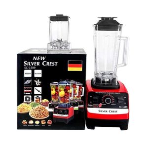 SILVER CREST 2-in-1 Heavy Duty Blender 4500W Red & Black , Blender + Dry Grinder, Ice Crush, Smoothie, Juice, Spice Grinder, SC-1589