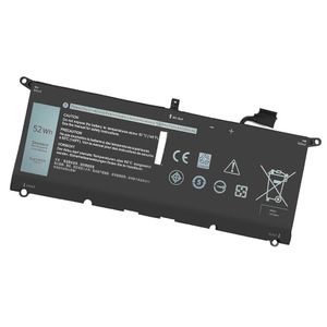 DXGH8 Replacement Battery For Dell Ultra-Portable Laptops - Black