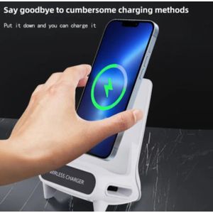 General Mobile Wireless Magnetic Car Phone Holder with Fast Charging & Cooling Fan – Strong Suction ABS Durable Build Hands-Free Dashboard & Air Vent Mount, Universal Smartphone Compatibility/Support All Phone Charging 15W - White