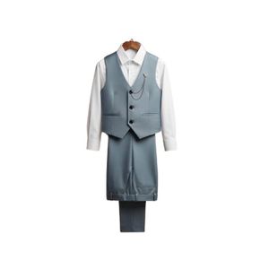  Original Boy 3 Piece Boy's Vest Suit - Grey