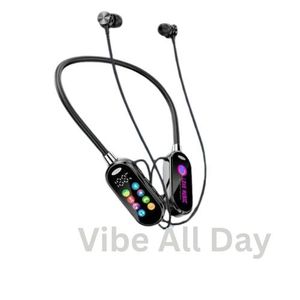 New Comfortable Skin-Friendly Neckband Bluetooth Headphones with 30ms Latency and Long-Endurance Battery, Perfect for Long-Haul Travel and All-Day Usage