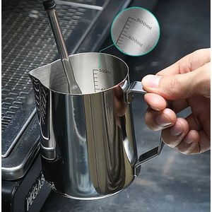 1pc Stainless Steel Milk Frothing Pitcher Espresso Steaming Coffee Barista  Latte Frother Cup Cappuccino Milk Jug Cream Froth Pitcher