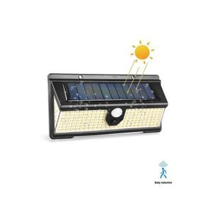  2200mAh Solar Motion Sensor Light - 190 LED Wireless IP65 Waterproof Outdoor Security Lamp