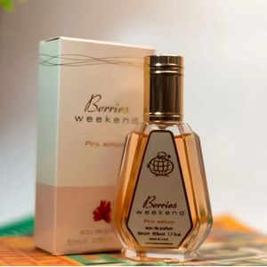 Fragrance World Berries Weekend Perfume for Women 50ml - Pink
