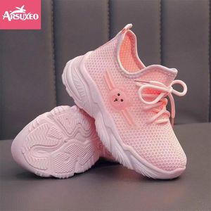 Arsuxeo 6-16 Years Children Sneakers Girls Summer Kids Shoes Casual