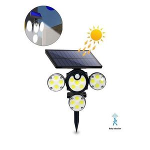 2400mAh Solar Induction Lamp - 102 COB Motion Sensor Outdoor Light with 3 Modes
