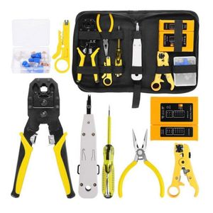 Network Plier Tool Kit with Utp Cable T-ester Spring Clamp Crimping J1K8