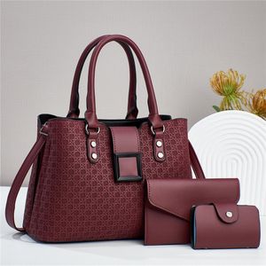 Women’s 3-in-1 Woven Tote Handbag Set