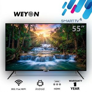 WEYON WEYON 55 Inch Android 14 LED TV UHD 1080P WiFi HDMI USB YouTube Google Play