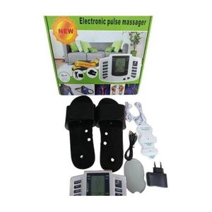 Electronic Pulse Stroke Therapy Massager- black/ white