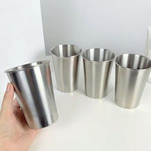 NIKIHONG 4PCS Stainless Steel Cups - Stylish and Durable Toothbrush Cup for Home or Dorm Bathroom Use 