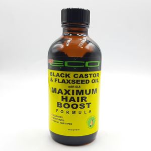 Ecoco Black Castor & Flaxseed Maximum Hair Boost - 118ml