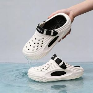 Breathable Anti-Slip Casual Clog Shoes – Lightweight Comfort Sandals for Indoor & Outdoor Wear - White