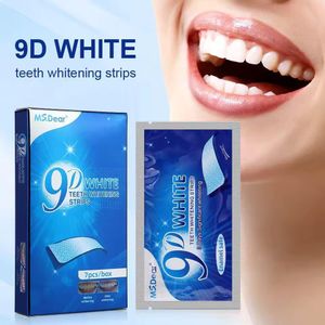 9D White Teeth Whitening Strips -  7 Pairs / 14 Strips